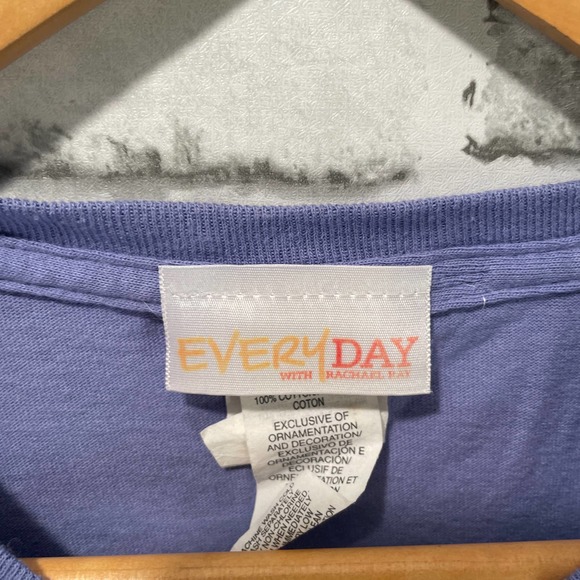Delish Everyday with Rachel Ray New Size XL t-shirt Purple Deep Lavender - Picture 3 of 6